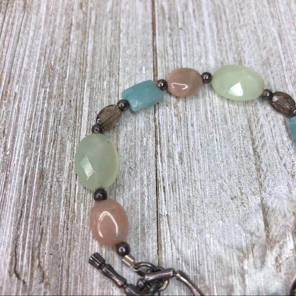 Barse Genuine Stone Beaded Sterling Bracelet - Picture 4 of 9